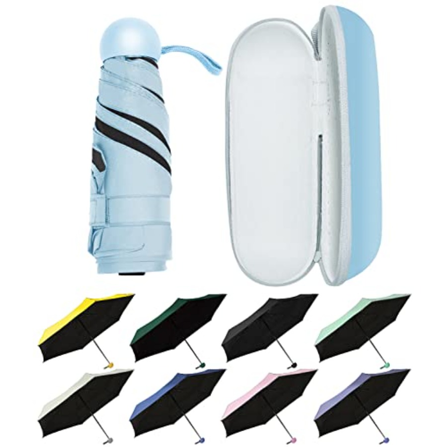 Mini Backpack Purse - Mini Travel Umbrella with Case Lightweight