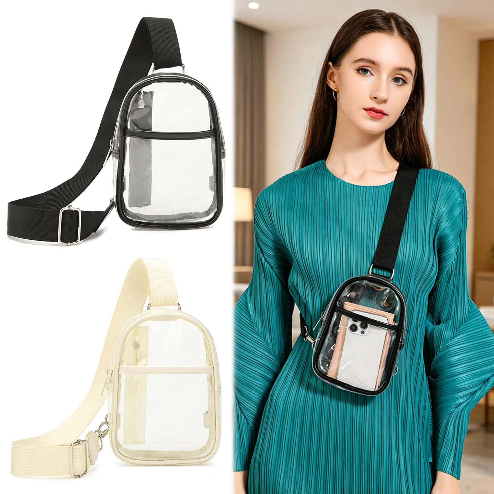 Clear Sling Bag,Waterproof Sho - đánh giá và giá Sling Backpack Shoulder