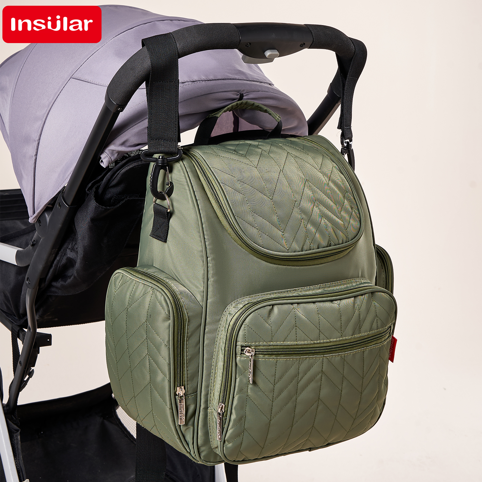 Large Capacity Nappy Backpack  - đánh giá và giá Backpack Diaper Bag