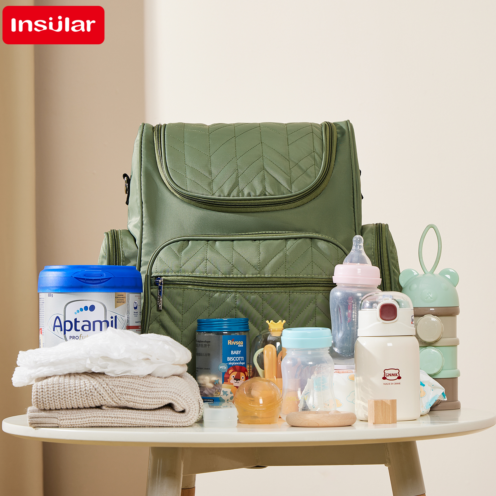 Large Capacity Nappy Backpack  - đánh giá và giá Backpack Diaper Bag