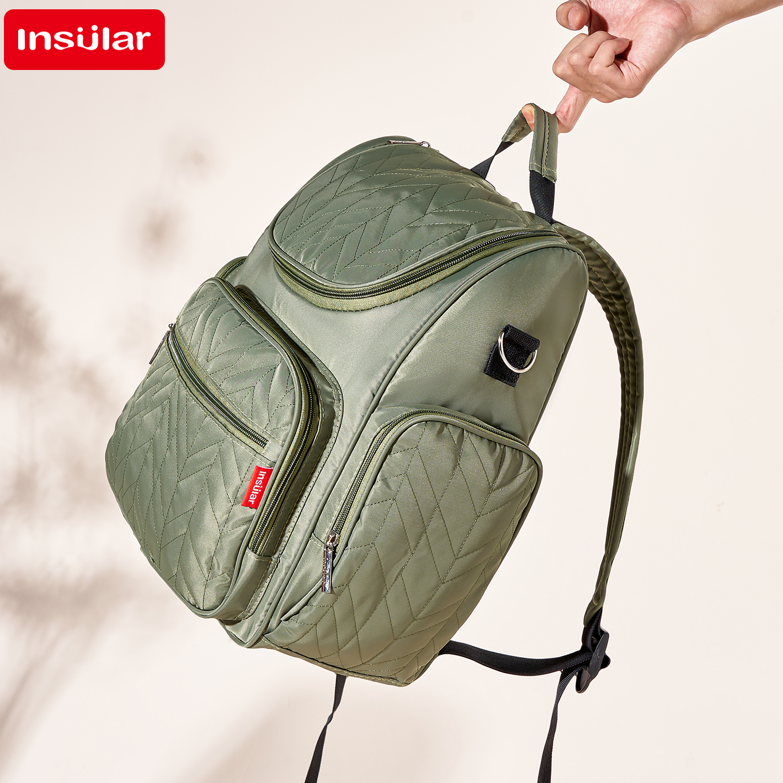 Large Capacity Nappy Backpack  - đánh giá và giá Backpack Diaper Bag