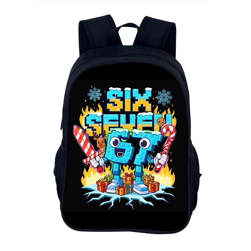 Six Seven 67 Print Lightweight - đánh giá và giá School Backpack Teen