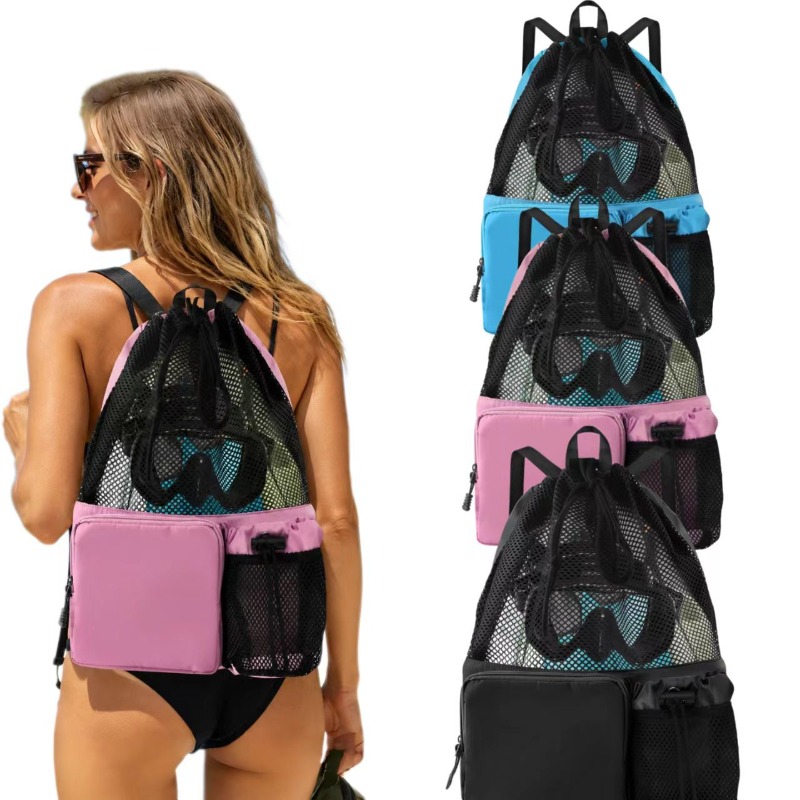 Large Capacity Mesh Drawstring - đánh giá và giá Drawstring Gym Bag