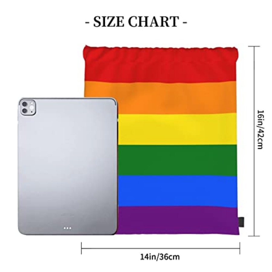 Lgbt Flag Gay Pride Rainbow Un - đánh giá và giá Drawstring Gym Bag