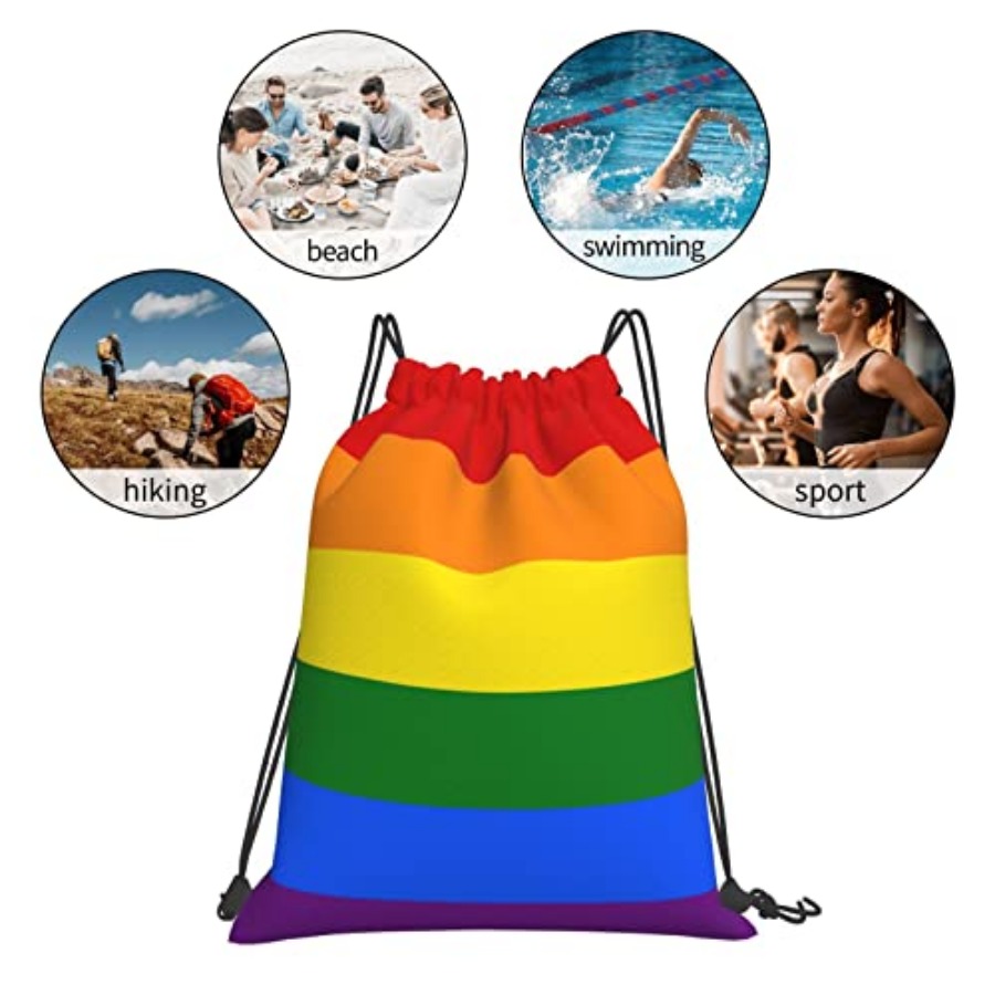 Lgbt Flag Gay Pride Rainbow Un - đánh giá và giá Drawstring Gym Bag