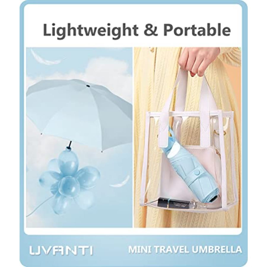 Mini Travel Umbrella with Case - đánh giá và giá Mini Backpack Purse